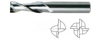 *02558 YG 1/8 x 1/8 x 3/4 x 2-1/4 - 2 FLUTE LONG LENGTH CARBIDE,