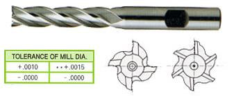 05462CF 1-1/2 x 1-1/4 x 4 x 6-1/2 6 FLUTE LONG LENGTH TIALN-FUTURA COATED 8% COBALT End Mill