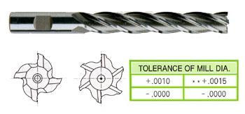 06301CE 5/16 x 3/8 x 2 x 3-3/4 4 FLUTE EXTRA LONG LENGTH TIALN-EXTREME COATED 8% COBALT End Mill