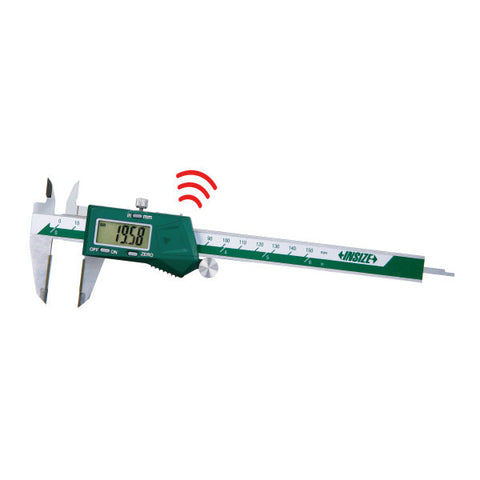 WIRELESS DIGITAL CALIPER WITH CARBIDE TIPPED JAWS, 0-12"/0-300mm