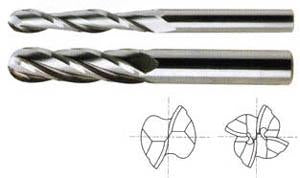 4 FLUTE LONG LENGTH BALL NOSE CARBIDE