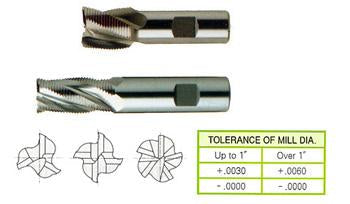 75511PF 3/8 X 3/8 3 FLUTE STUB LENGTH CENTER CUT FINE PITCH ROUGHER TIALN-FUTURA COATED ASP-30 End Mill