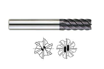 6 FLUTE REGULAR LENGTH 45 DEG HELIX X-POWER CARBIDE