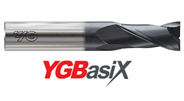 G9H85033N 33/64 x 9/16 x 1-1/4 x 3-1/2 YGBASIX CARBIDE 2FL 30deg. Helix Regular E/M(AlCrN)