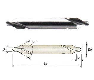 D1C90080 YG #2 HSS(M2) 60 DEGREE REGULAR LENGTH CENTER DRILL