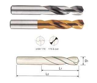 D4146006 YG 3/32" Diameter x 3/4" LOF x 1-3/4" OAL HSS(M42) SCREW MACHINE DRILL TIN COATED