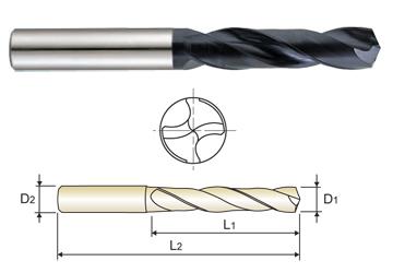 DH423024F 9.525(3/8) x 10 x 47 x 89 CARBIDE DREAM DRILL WITHOUT COOLANT HOLES (3XD)