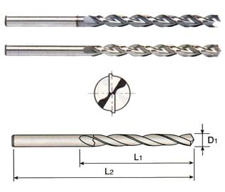 DL517025 YG 25/64" Diameter x 4-3/8" LOF x 7 OAL HSSCo5 PARABOLIC FLUTE TAPER LENGTH STRAIGHT SHANK DRILL