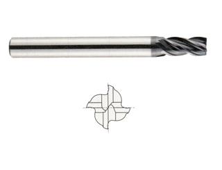 EMB12016 1/4 x 1/4 x 1/2 x 2-1/2 V7 MILL INOX 4 FLUTE REGULAR LENGTH CARBIDE END MILL