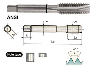 YG T4163C #4-40UNC H3 47.6L HSS-EX COMBO MODI SPIRAL POINT TAP TICN COATING