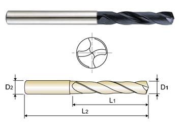 0101ATF 5/32 x 2-3/16 CARBIDE DREAM DRILL WITHOUT COOLANT HOLES (3XD)