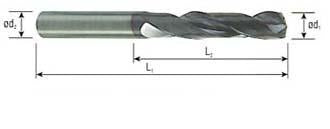 DH711011 11/64 x 3/16 x 1.417 x 3.386 CARBIDE DREAM DRILL COOLANT THRU(3XD)