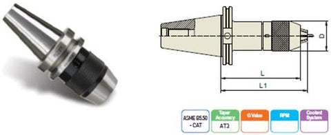 RK020 CAT40-NPU8-2.75 NC DRILL CHUCK