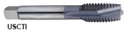 TR808284HAR M5x0.8 D4 HSS-PM 3 FLUTES SPIRAL POINT TAP PLUG STYLE HARDSLICK COATED STEELS UP TO 45HRc