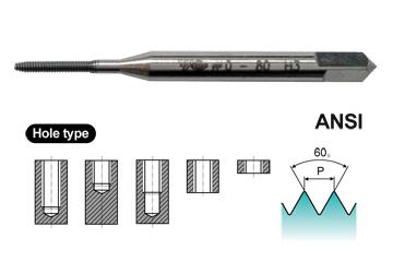 ZF023 #0(1.524)-80 H3 41.5 OAL HSS-E MODI FLUTELESS TAP - MINIATURE ROLL TAP