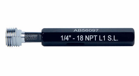 NPT THREAD PLUG GAGE, 3/8x18NPT