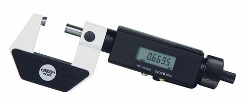 NON-ROTATING SPINDLE ELECTRONIC MICROMETER, 0-1"/0-25mm