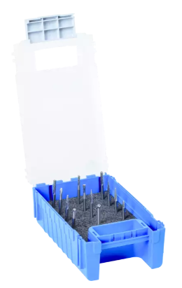 12 Piece Bur Set - 1/8" Shank - Plastic Case, Double Cut