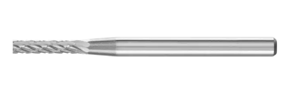 Carbide Bur - Cylind. (radius end), STEEL cut - 3/8" x 3/4" x 1/4" Shank - SC-3 L6