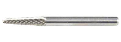 Carbide Bur - 14Ãƒâ€šÃ‚Â° Taper, DIA Cut - 1/4" x 5/8" x 1/4" Shank - SL-1