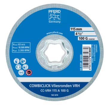 COMBICLICKÃ‚Â® Unitized Disc - 4-1/2" Silicon Carbide, Fine, Soft