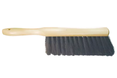 8" Counter Duster - Fine Sweep - Horsehair / Nylon Fill, 2-3/4" Trim