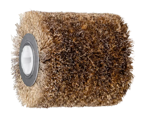 4"  Dia.  x 4" wide drum brush - .008"crimped stainless steel wire, 3/4" Sq. drive