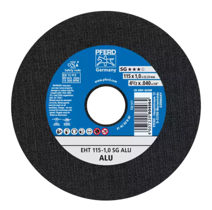 4-1/2" x .040" Cut-Off Wheel, 7/8" A.H. - SG ALU - Type 1