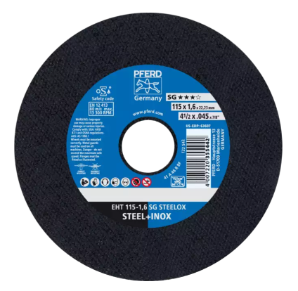 7" x 1/8" Cut-Off Wheel, 7/8" A.H. - SGP STEELOX - Type 1