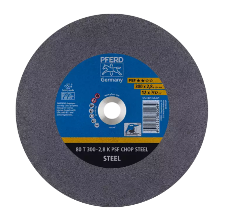 12" x 7/64" Cut-Off Wheel, 1" A.H. - K - PSF CHOP STEELOX