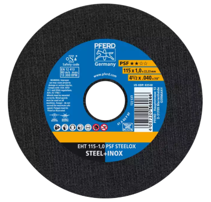 4-1/2" x .045" Cut-Off Wheel, 7/8" A.H. - PSF STEELOX - Type 1