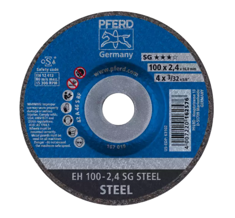 4-1/2" x 1/8" Cut-Off Wheel, 5/8-11 Thd. - SG STEEL  - Type 27