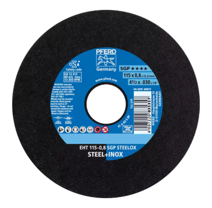 4-1/2" x .040" Cut-Off Wheel, 7/8" A.H. - SGP STEELOX - Type 1