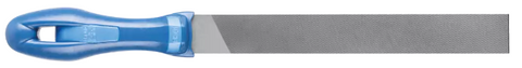 8" Saw Bit File, Round Edge - DIY Packaged - 2 Safe Edges, Second Cut, with Handle