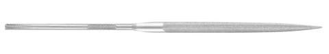 5-1/2" Half Round Needle File - Knurled Handle, Cut 0