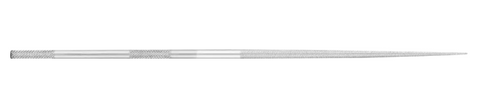 6-1/4" Round Needle File - Knurled Handle, Cut 4