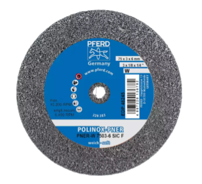 6" x 1" Unitized Wheel - 1" A.H., A/O Coarse (H) 8AC