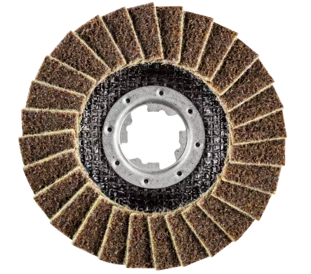 4-1/2" POLIVLIESÃ‚Â® AO Non-Woven Flap Disc - 7/8" X-LOCK - Medium Grade