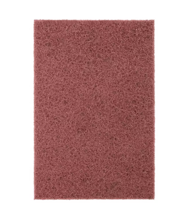 6" x 9" POLIVLIESÃ‚Â® Hand Pad - Maroon - Aluminum Oxide - Very Fine Grade