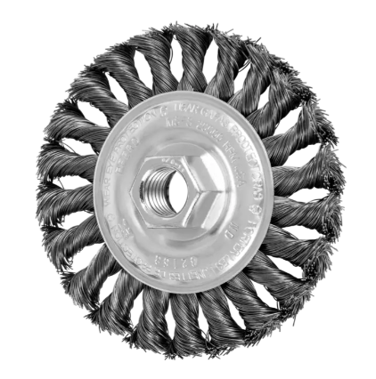 P.O.P. 4" Mini Crimped Wire Wheel - .014 CS Wire, 5/8-11 Thread