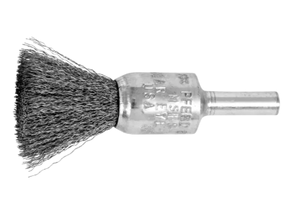 P.O.P. 1" Crimped Wire End Brush - .020 CS Wire, 1/4" Shank