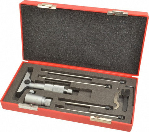 SPI DEPTH MICROMETER- 0-4".001 2.5" BASE