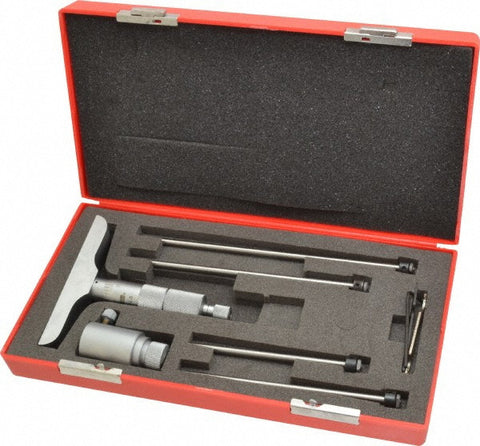 SPI DEPTH MICROMETER- 0-4".001 4" BASE