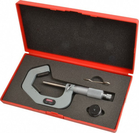 SPI V-ANVIL MICROMETER- 3 FLUTE 1-2"