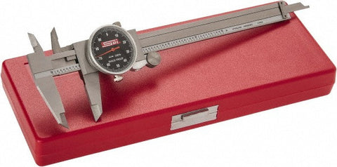 SPI DIAL CALIPER- 6" BLACK FACE