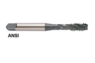 E0543 7/16-20, H3 3 FLUTE SPIRAL FLUTED  MODIFIED BOTTOMING HARDSLICK COATED TAP FOR STEEL UPTO 38HRc