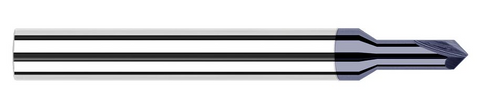 787045-C3 Harvey Tool .078 D x 45 DEG, 4x RCH CHAMFER, AlTiN