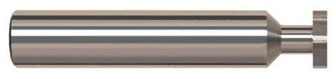 909295 0.2500" (1/4) Cutter DIA x 0.1250" (1/8) Width x 0.1250" (1/8) Neck Length - Deep Slotting - 4 FL - Uncoated