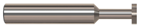 970315 0.2500" (1/4) Cutter DIA x 0.0150" (1/64) Width x 0.3750" (3/8) Neck Length - Standard Slotting - 4 FL - Uncoated