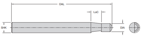 Onsrud 27-00 1/4 SC SINGLE EDGE LAM TRIM FLUSH